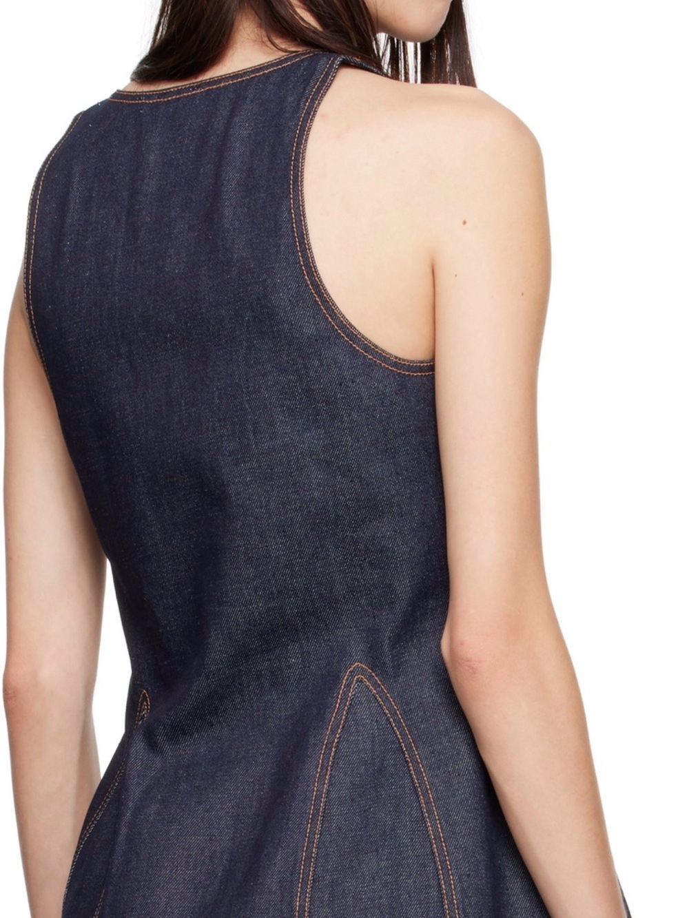 BITE Blue Denim Tank Top Size 16 - Picture 3 of 3